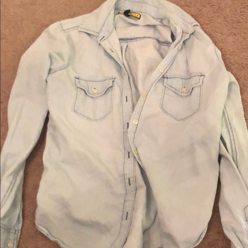 Denim long sleeve shirt